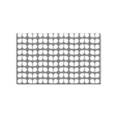 Gray And White Leaf Pattern Sticker 10 Pack (rectangle)