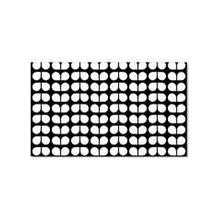 Black And White Leaf Pattern Sticker 10 Pack (rectangle) by GardenOfOphir