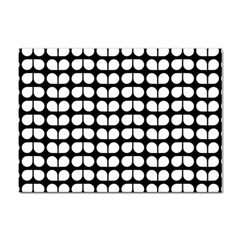 Black And White Leaf Pattern A4 Sticker 10 Pack by GardenOfOphir