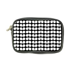 Black And White Leaf Pattern Coin Purse by GardenOfOphir