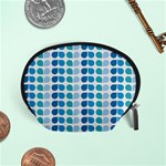 Blue Green Leaf Pattern Accessory Pouch (Small) Front