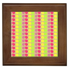 Colorful Leaf Pattern Framed Ceramic Tile