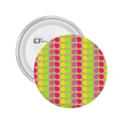 Colorful Leaf Pattern 2 25  Button