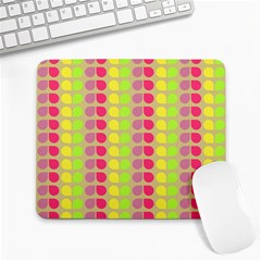 Colorful Leaf Pattern Large Mouse Pad (rectangle) by GardenOfOphir