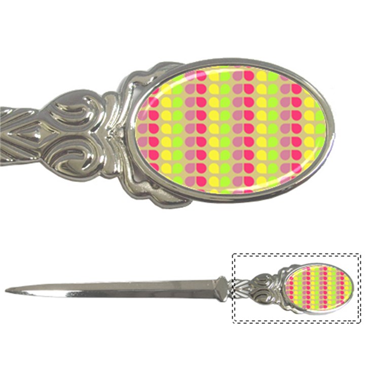 Colorful Leaf Pattern Letter Opener