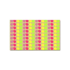 Colorful Leaf Pattern Sticker (rectangle)