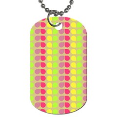 Colorful Leaf Pattern Dog Tag (one Sided)