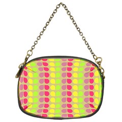 Colorful Leaf Pattern Chain Purse (one Side)