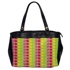 Colorful Leaf Pattern Oversize Office Handbag (one Side)