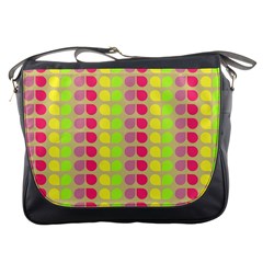 Colorful Leaf Pattern Messenger Bag