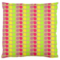 Colorful Leaf Pattern Large Flano Cushion Case (two Sides)