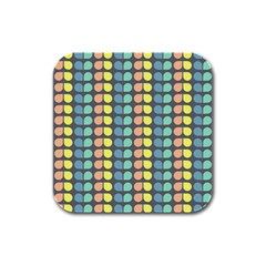 Colorful Leaf Pattern Drink Coasters 4 Pack (square)