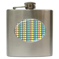 Colorful Leaf Pattern Hip Flask by GardenOfOphir