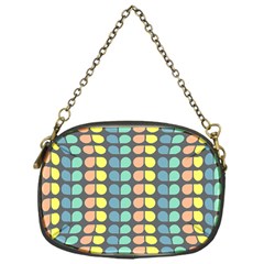 Colorful Leaf Pattern Chain Purse (one Side)