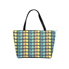 Colorful Leaf Pattern Large Shoulder Bag