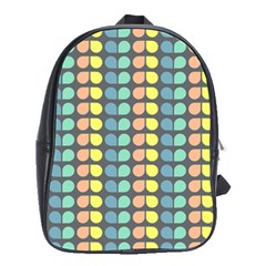 Colorful Leaf Pattern School Bag (large)