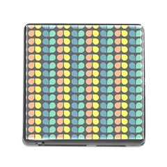 Colorful Leaf Pattern Memory Card Reader With Storage (square)