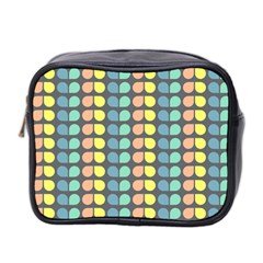 Colorful Leaf Pattern Mini Travel Toiletry Bag (two Sides)