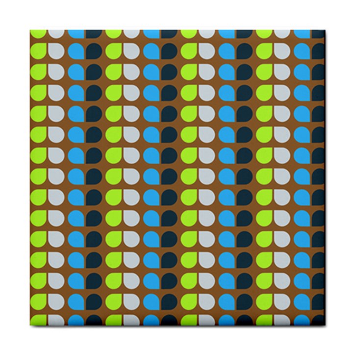 Colorful Leaf Pattern Ceramic Tile