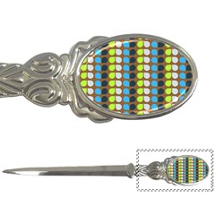 Colorful Leaf Pattern Letter Opener