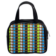 Colorful Leaf Pattern Classic Handbag (two Sides)