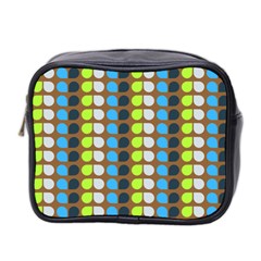 Colorful Leaf Pattern Mini Travel Toiletry Bag (two Sides)