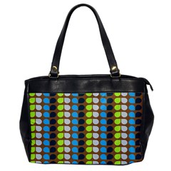 Colorful Leaf Pattern Oversize Office Handbag (one Side) by GardenOfOphir