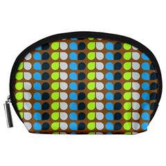 Colorful Leaf Pattern Accessory Pouch (large) by GardenOfOphir