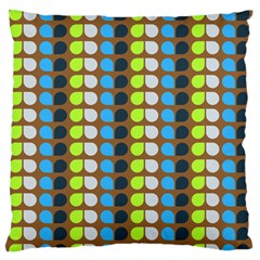 Colorful Leaf Pattern Standard Flano Cushion Case (two Sides)