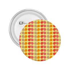 Colorful Leaf Pattern 2 25  Button