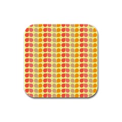 Colorful Leaf Pattern Drink Coasters 4 Pack (square)