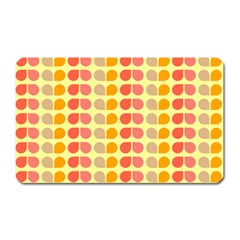 Colorful Leaf Pattern Magnet (rectangular)