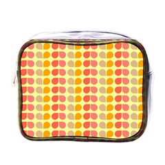 Colorful Leaf Pattern Mini Travel Toiletry Bag (one Side)