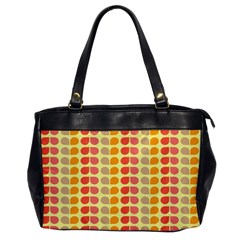 Colorful Leaf Pattern Oversize Office Handbag (one Side)