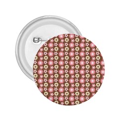 Cute Floral Pattern 2 25  Button