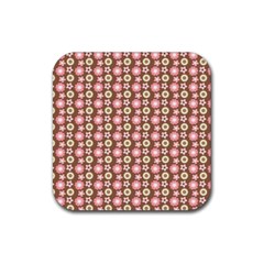 Cute Floral Pattern Drink Coaster (square)