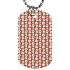 Cute Floral Pattern Dog Tag (one Sided)