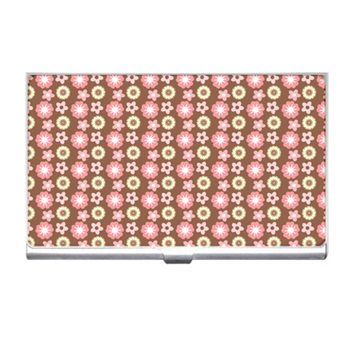 Cute Floral Pattern Business Card Holder