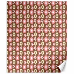 Cute Floral Pattern Canvas 8  X 10  (unframed) by GardenOfOphir