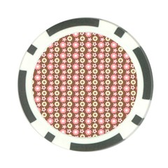 Cute Floral Pattern Poker Chip