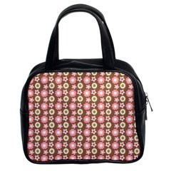 Cute Floral Pattern Classic Handbag (two Sides)