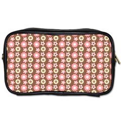 Cute Floral Pattern Travel Toiletry Bag (one Side)