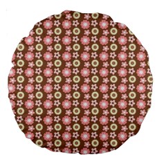 Cute Floral Pattern 18  Premium Round Cushion 