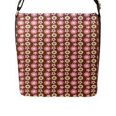 Cute Floral Pattern Flap Closure Messenger Bag (large) by GardenOfOphir