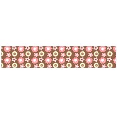 Cute Floral Pattern Flano Scarf (large)