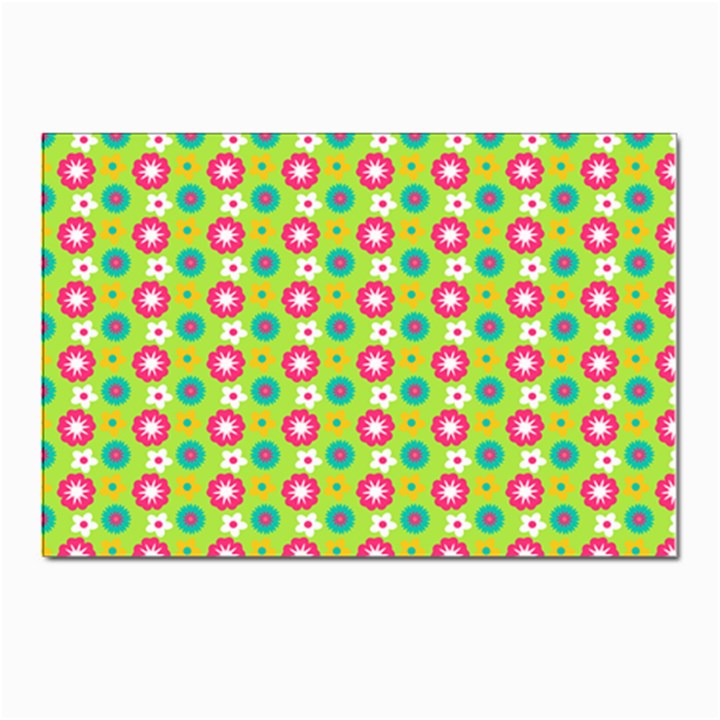 Cute Floral Pattern Postcards 5  x 7  (10 Pack)