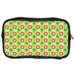 Cute Floral Pattern Travel Toiletry Bag (One Side)