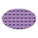 Cute Floral Pattern Magnet (Oval) Front