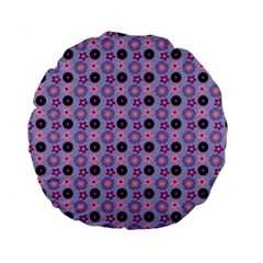 Cute Floral Pattern 15  Premium Round Cushion 