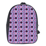 Cute Floral Pattern School Bag (XL) Front